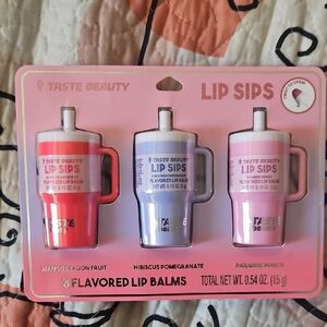 Taste Beauty Lip Sips Flavored Lip Balms Set